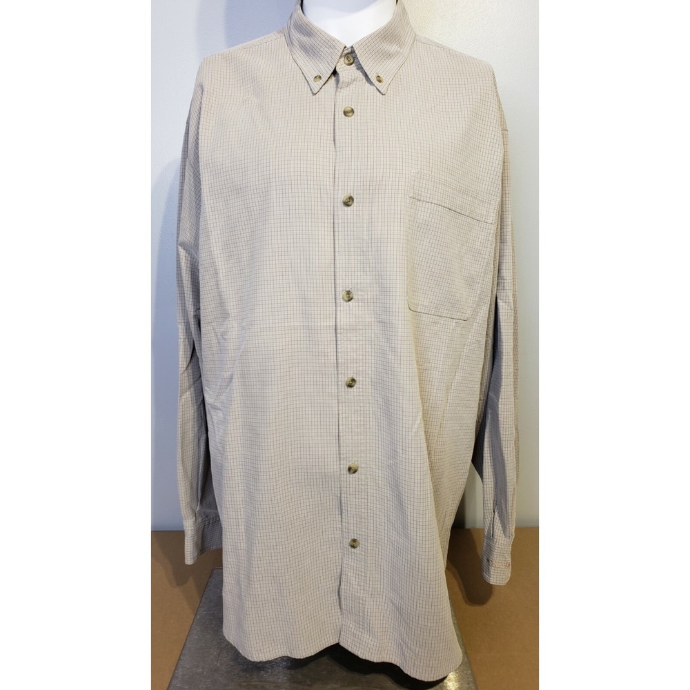 Columbia Sportswear Mens Size XL Plaid Long Sleeve Button‎ Down Shirt Outdoor